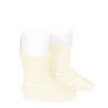 Buy Baby side openwork short socks BEIGE in the online store Condor. Made in Spain. Visit the WARM OPENWORK BABY SOCKS section where you will find more colors and products that you will surely fall in love with. We invite you to take a look around our online store.