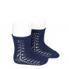 Buy Baby side openwork short socks NAVY BLUE in the online store Condor. Made in Spain. Visit the WARM OPENWORK BABY SOCKS section where you will find more colors and products that you will surely fall in love with. We invite you to take a look around our online store.