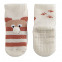 Teddy non-slip short socks BEIGE