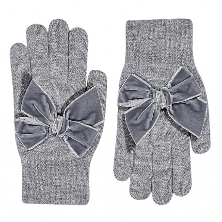 Compra Gloves with giant velvet bow LIGHT GREY en la tienda online Condor. Fabricado en España. Visita la sección ACCESSORIES FOR KIDS donde encontrarás más colores y productos que seguro que te enamorarán. Te invitamos a darte una vuelta por nuestra tienda online.