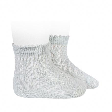 Cotton openwork short socks PEARLY