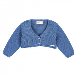 Buy Garter stitch bolero cardigan FRENCH BLUE in the online store Condor. Made in Spain. Visit the KNIT SHORT CARDIGAN section where you will find more colors and products that you will surely fall in love with. We invite you to take a look around our online store.