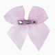 Hairclip with organza bow PALE PINK
