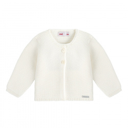 Shop the Garter stitch cardigan CREAM Condor. Available in a wide variety of colors to match with leotards, socks, and bonnets. Knitwear cardigans and also bolero cardigans for girls made of 100% cotton. Ideal as basics for back to school uniforms and for communions, weddings and baptisms.