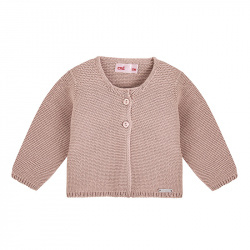 Shop the Garter stitch cardigan OLD ROSE Condor. Available in a wide variety of colors to match with leotards, socks, and bonnets. Knitwear cardigans and also bolero cardigans for girls made of 100% cotton. Ideal as basics for back to school uniforms and for communions, weddings and baptisms.