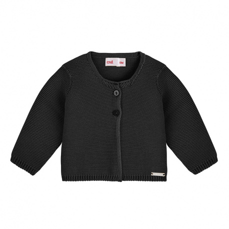 Shop the Garter stitch cardigan BLACK Condor. Available in a wide variety of colors to match with leotards, socks, and bonnets. Knitwear cardigans and also bolero cardigans for girls made of 100% cotton. Ideal as basics for back to school uniforms and for communions, weddings and baptisms.