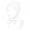 Buy the Garter sttich classic bonnet WHITE made of 100% cotton. Available in a wide variety of colors that match the Condor tights, socks, long cardigans and short cardigan jackets, boleros for girls. Available for babies, both for boys and girls. They are unisex. Discover more models in the BONNETS section.