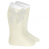 Buy Knee high socks with organza bow BEIGE in the online store Condor. Made in Spain. Visit the LACE AND TULLE SOCKS section where you will find more colors and products that you will surely fall in love with. We invite you to take a look around our online store.