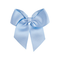 Hairclip with grossgrain bow BABY BLUE