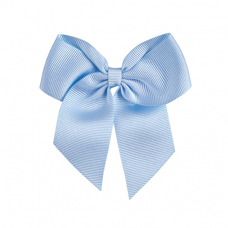 Buy Hairclip with grossgrain bow BABY BLUE in the online store Condor. Made in Spain. Visit the HAIR ACCESSORIES section where you will find more colors and products that you will surely fall in love with. We invite you to take a look around our online store.