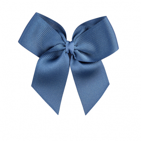 Hairclip with grossgrain bow FRENCH BLUE