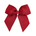 Hairclip with grossgrain bow RED