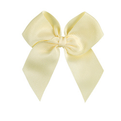 Hairclip with grossgrain bow BUTTER