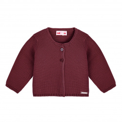 Shop the Garter stitch cardigan GARNET Condor. Available in a wide variety of colors to match with leotards, socks, and bonnets. Knitwear cardigans and also bolero cardigans for girls made of 100% cotton. Ideal as basics for back to school uniforms and for communions, weddings and baptisms.