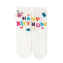 Happy birthday heel less socks