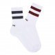Metallic striped sport short socks