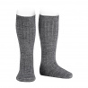 Buy Merino wool-blend rib knee socks LIGHT GREY in the online store Condor. Made in Spain. Visit the BASIC WOOL BABY SOCKS section where you will find more colors and products that you will surely fall in love with. We invite you to take a look around our online store.