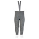 Merino wool-blend leggings w/elastic suspenders LIGHT GREY