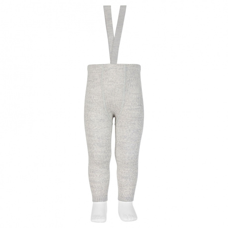Buy Merino wool-blend leggings w/elastic suspenders ALUMINIUM in the online store Condor. Made in Spain. Visit the TIGHTS WITH SUSPENDERS section where you will find more colors and products that you will surely fall in love with. We invite you to take a look around our online store.