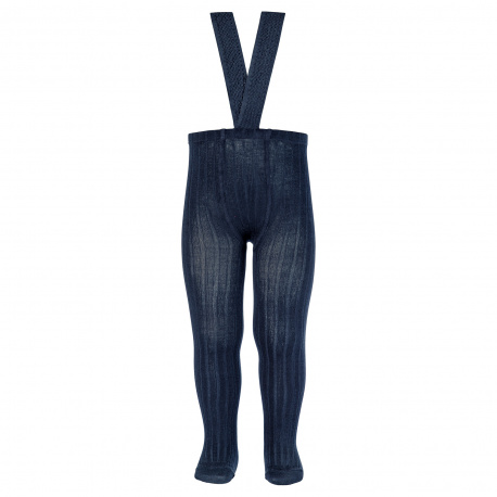 Compra Rib tights with elastic suspenders NAVY BLUE en la tienda online Condor. Fabricado en España. Visita la sección TIGHTS WITH SUSPENDERS donde encontrarás más colores y productos que seguro que te enamorarán. Te invitamos a darte una vuelta por nuestra tienda online.
