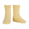 Buy Basic rib short socks BANANA in the online store Condor. Made in Spain. Visit the RIBBED SHORT SOCKS section where you will find more colors and products that you will surely fall in love with. We invite you to take a look around our online store.