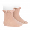 Buy Short socks with lace edging cuff OLD ROSE in the online store Condor. Made in Spain. Visit the LACE TRIM SOCKS section where you will find more colors and products that you will surely fall in love with. We invite you to take a look around our online store.