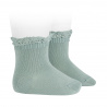 Buy Short socks with lace edging cuff DRY GREEN in the online store Condor. Made in Spain. Visit the LACE TRIM SOCKS section where you will find more colors and products that you will surely fall in love with. We invite you to take a look around our online store.