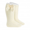 Buy Side openwork warm cotton knee socks with bow BEIGE in the online store Condor. Made in Spain. Visit the WARM OPENWORK BABY SOCKS section where you will find more colors and products that you will surely fall in love with. We invite you to take a look around our online store.