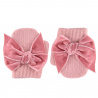 Buy One-finger mittens with velvet bow PALE PINK in the online store Condor. Made in Spain. Visit the ACCESSORIES FOR BABY section where you will find more colors and products that you will surely fall in love with. We invite you to take a look around our online store.