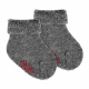 Merino wool-lblend terry non-slip socks LIGHT GREY