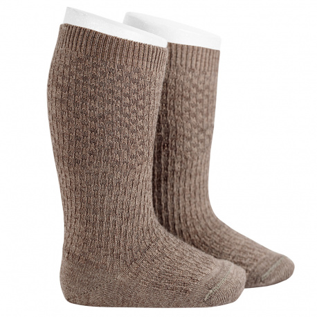 Buy Merino wool-blend patterned knee socks TRUNK in the online store Condor. Made in Spain. Visit the PATTERNED BABY SOCKS section where you will find more colors and products that you will surely fall in love with. We invite you to take a look around our online store.