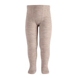 Compra Merino wool-blend patterned tights NOUGAT en la tienda online Condor. Fabricado en España. Visita la sección Wool donde encontrarás más colores y productos que seguro que te enamorarán. Te invitamos a darte una vuelta por nuestra tienda online.