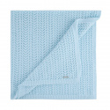 Spike stitch openwork shawl BABY BLUE