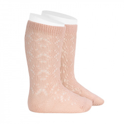 Buy Perle geometric openwork knee high socks NUDE in the online store Condor. Made in Spain. Visit the BABY ELASTIC OPENWORK SOCKS section where you will find more colors and products that you will surely fall in love with. We invite you to take a look around our online store.