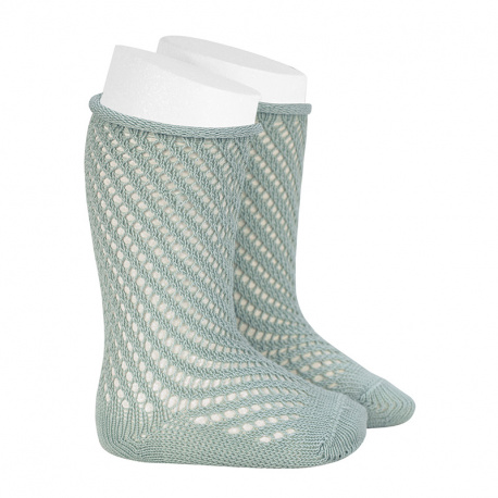 Buy Net openwork perle knee high socks w/rolled cuff SEA MIST in the online store Condor. Made in Spain. Visit the BABY ELASTIC OPENWORK SOCKS section where you will find more colors and products that you will surely fall in love with. We invite you to take a look around our online store.