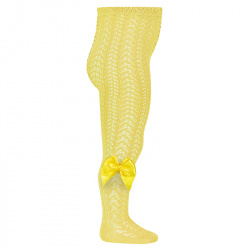 Buy Openwork perle tights with side grossgrain bow LIMONCELLO in the online store Condor. Made in Spain. Visit the OPENWORK PERLE TIGHTS section where you will find more colors and products that you will surely fall in love with. We invite you to take a look around our online store.