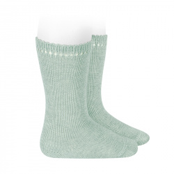 Compra Perle knee high socks SEA MIST en la tienda online Condor. Fabricado en España. Visita la sección Spring high socks donde encontrarás más colores y productos que seguro que te enamorarán. Te invitamos a darte una vuelta por nuestra tienda online.