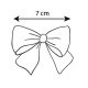 Hairclip with organza bow WHITE