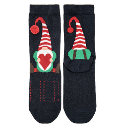 Christmas elf socks NAVY BLUE