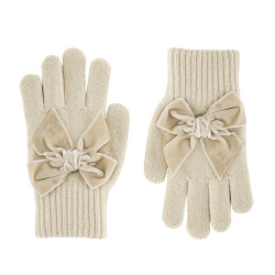 Buy Gloves with giant velvet bow LINEN in the online store Condor. Made in Spain. Visit the ACCESSORIES FOR KIDS section where you will find more colors and products that you will surely fall in love with. We invite you to take a look around our online store.