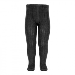 Buy Merino wool-blend rib tights BLACK in the online store Condor. Made in Spain. Visit the WOOL TIGHTS section where you will find more colors and products that you will surely fall in love with. We invite you to take a look around our online store.