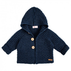 Buy Merino blend hooded cardigan NAVY BLUE in the online store Condor. Made in Spain. Visit the COLLECTION BULKY KNIT WOOL section where you will find more colors and products that you will surely fall in love with. We invite you to take a look around our online store.