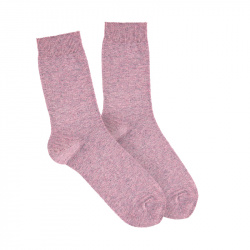 Cotton-wool vigore short socks PALE PINK