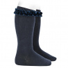 Buy Knee socks with velvet ruffle cuff NAVY BLUE in the online store Condor. Made in Spain. Visit the GIRL SPECIAL SOCKS section where you will find more colors and products that you will surely fall in love with. We invite you to take a look around our online store.
