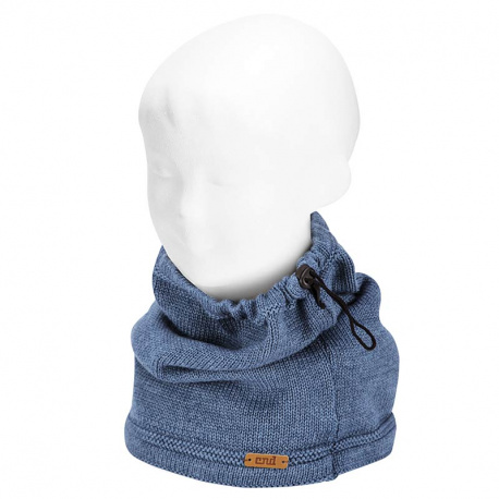 Buy Merino wool-blend snood-scarf with adjustable cord JEANS in the online store Condor. Made in Spain. Visit the SALES section where you will find more colors and products that you will surely fall in love with. We invite you to take a look around our online store.