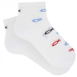 Fishes atlantic family socks WHITE