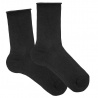 Buy Men modal loose fitting socks w/rolled cuff BLACK in the online store Condor. Made in Spain. Visit the SPRING MAN SOCKS section where you will find more colors and products that you will surely fall in love with. We invite you to take a look around our online store.