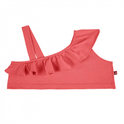 Buy Flounced top with asymmetric braces CORAL in the online store Condor. Made in Spain. Visit the BEACHWEAR section where you will find more products that you will surely fall in love with. We invite you to take a look around our online store.