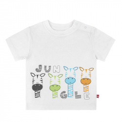 Compra Jungle short sleeve t-shirt WHITE en la tienda online Condor. Fabricado en España. Visita la sección Baby boy donde encontrarás más colores y productos que seguro que te enamorarán. Te invitamos a darte una vuelta por nuestra tienda online.