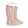 Buy Side openwork perle knee high socks NUDE in the online store Condor. Made in Spain. Visit the BABY SPIKE OPENWORK SOCKS section where you will find more colors and products that you will surely fall in love with. We invite you to take a look around our online store.